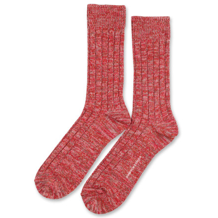 Democratique Socks Relax Heavy Rib Supermelange 6-pack Army - Red Wine - Pale Skin - Burnt Rust Democratique Socks Relax Heavy Rib Supermelange 6-pack Army - Red Wine - Pale Skin - Burnt Rust