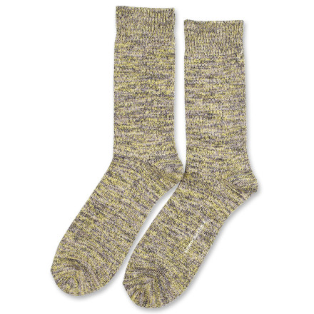 Democratique Socks Relax Chunky Flat Knit Supermelange 6-pack Warm Grey - Soft Grey - Bright Yellow - Navy Democratique Socks Relax Chunky Flat Knit Supermelange 6-pack Warm Grey - Soft Grey - Bright Yellow - Navy