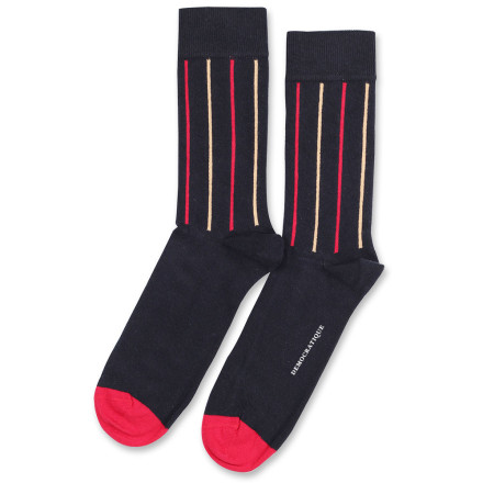 Democratique Socks Originals Latitude Striped 6-pack Navy - Pearl Red - Casual Sand Democratique Socks Originals Latitude Striped 6-pack Navy - Pearl Red - Casual Sand