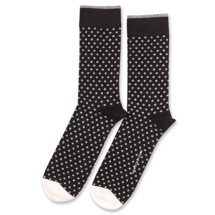 Democratique Socks Originals Polkadot 6-pack Black - Light Grey Melange - Off White Democratique Socks Originals Polkadot 6-pack Black - Light Grey Melange - Off White