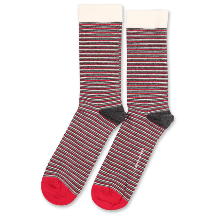 Democratique Socks Originals Ultralight Stripes 6-pack Charcoal Melange - Pearl Red - Light Grey Melange - Off White Democratique Socks Originals Ultralight Stripes 6-pack Charcoal Melange - Pearl Red - Light Grey Melange - Off White