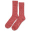 Democratique Socks Relax Heavy Rib Supermelange 6-pack Army - Red Wine - Pale Skin - Burnt Rust