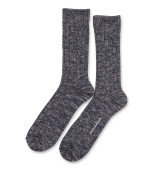 Democratique Socks (Size 36-40) Relax Heavy Rib Supermelange 6-pack Navy Melange - Light Grey Melange - Charcoal Melange