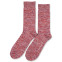 Democratique Socks Relax Chunky Flat Knit Supermelange 6-pack Red Wine - Pale Skin - Burnt Rust - Palm Springs Blue