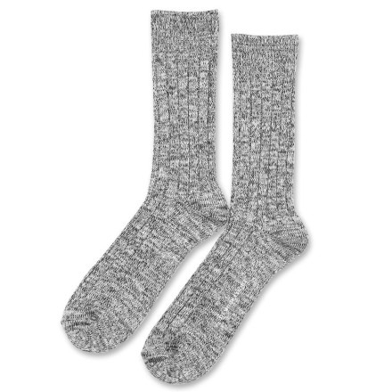 Democratique Socks Relax Heavy Rib Supermelange 6-pack Black - Warm Grey - Soft Grey - Off White