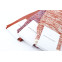 Democratique Socks Relax Twister Knit Supermelange 6-pack Burnt Rust - Off White