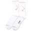 YKIKI x Democratique Socks Athletique Classique Motif Clear White/Light Salmon/Poolside Green 6-pack