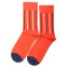Democratique Socks Originals Latitude Striped Blood Orange / Off White / Shaded Blue