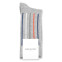 Democratique Socks Originals Latitude Striped 6-pack Light Grey Melange - Dark Ocean Blue - Dusty Orange - Army - Off White