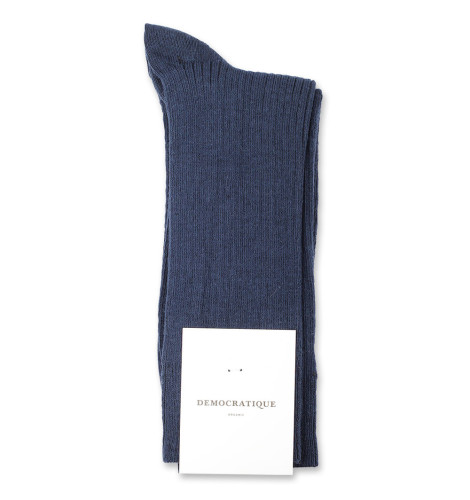 Democratique Socks Originals Fine Rib 6-pack New Blue