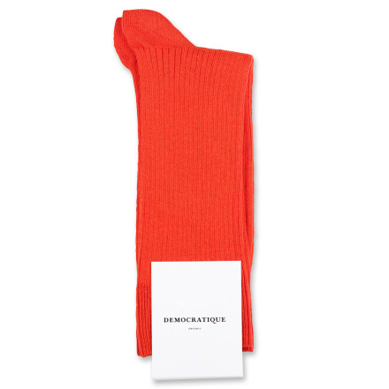 Democratique Socks Originals Fine Rib 6-pack Okker Orange