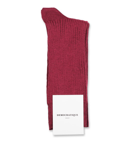 Democratique Socks Originals Fine Rib 6-pack Red Wine