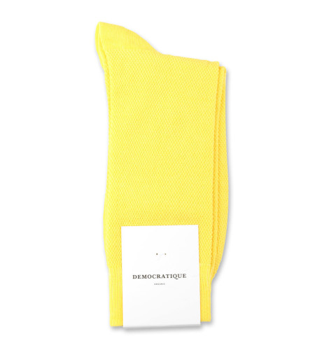 Democratique Socks Originals Champagne Pique 6-pack Bright Yellow
