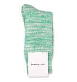 Democratique Socks Relax Chunky Flat Knit Supermelange Green Day / Off White