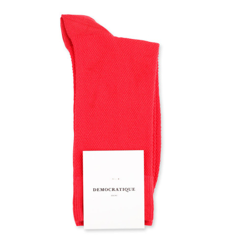 Democratique Socks Originals Champagne Pique 6-pack Pearl Red
