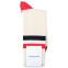Democratique Socks Relax Lighter Stripe Knit Supermelange 6-pack Off White / Spring Red / Navy