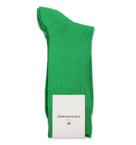 Democratique Socks Originals Fine Rib 6-pack Grass Green