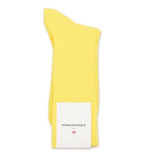 Democratique Socks Originals Fine Rib 6-pack Sunshine Yellow