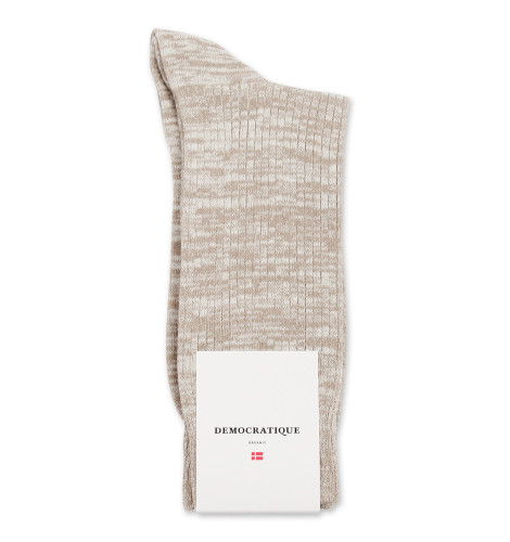 Democratique Socks Originals Fine Rib Blur 6-pack Khaki / Off White