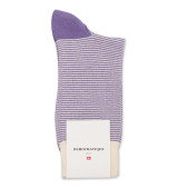 Democratique Socks Originals Ultralight Stripes 6-pack Clear Purple / Off White