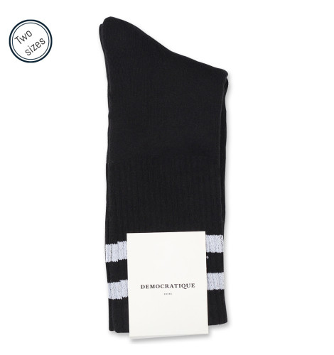 Edwin Jeans x Democratique Socks Athletique THIS IS THE LIFE 12-pack Black / Clear White