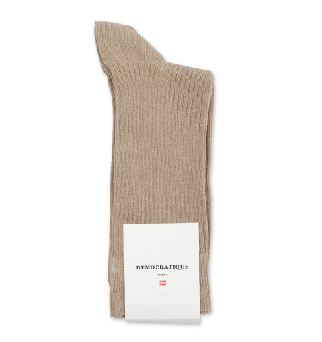 Democratique Socks Originals Fine Rib 6-pack Khaki