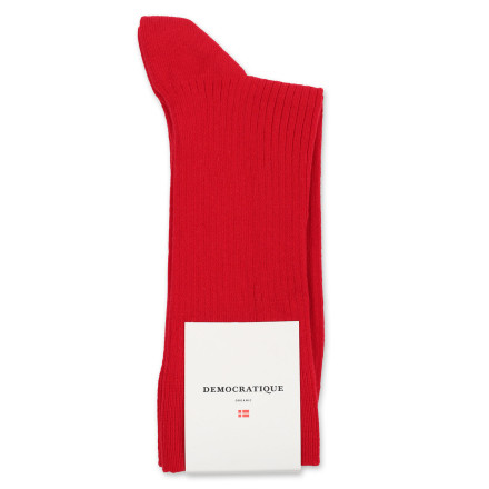 Democratique Socks Originals Fine Rib 6-pack Mailbox Red