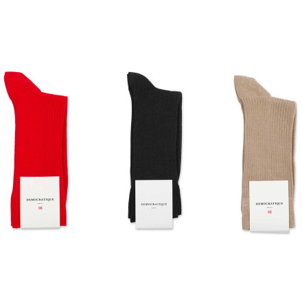 Democratique Socks OF 3-pack 8 - 12x3-pack NAVY / IRR / LIGHT GREY MELANGE