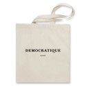 Democratique Socks Organic Cotton Tote Bag Off White - GOTS Certified