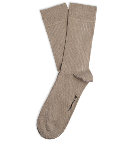 Democratique Socks Originals Fine Rib 6-pack Khaki
