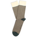 Democratique Socks Originals Ultralight Stripes 6-pack Forrest Green / Honey / Navy / Off White