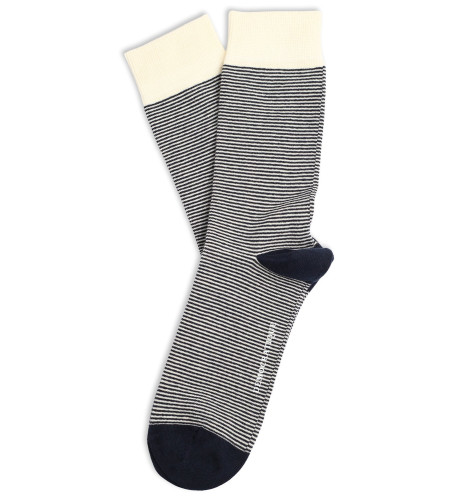 Democratique Socks Originals Ultralight Stripes 6-pack Navy / Off White