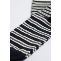 Democratique Socks Originals Ultralight Power Stripes 6-pack Navy-Off White