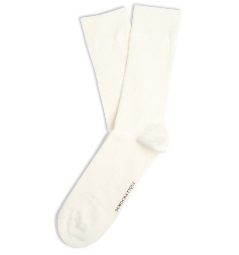 Democratique Socks Originals Fine Rib 6-pack Off White