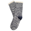 Democratique Socks Relax Twister Knit Supermelange 6-pack Navy - Off White